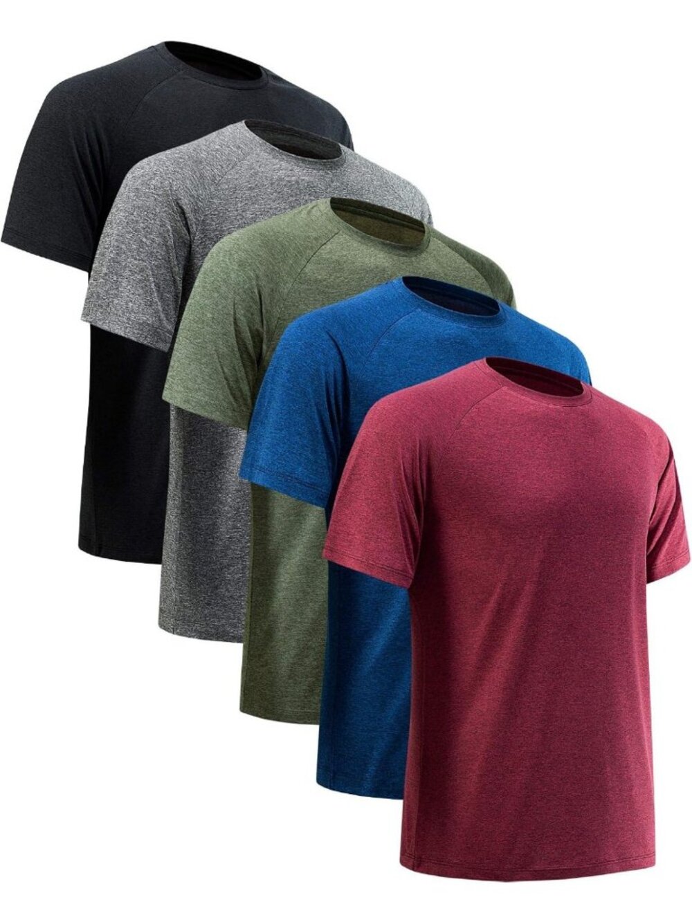 Men's Quick-Dry Short Sleeve Workout Shirt - Lightweight Gym Tee for Activewear